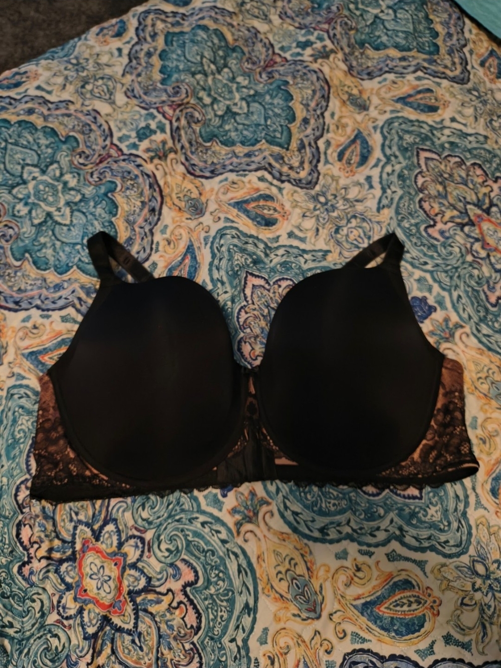 torrid Black Lace-Trim Full Coverage T-Shirt Bra
